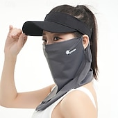 preiswerte Freizeitkleidung-Sonnenschutzschleier Damen Sommer atmungsaktive Ice Silk Gesichtsabdeckung Radfahren Sonnenschutz Anti-UV Ohrhängende Gesichts-Handtuch