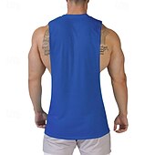 cheap Tank Tops-Men&#039;s Tank Top Vest Top Undershirt Sleeveless Shirt Sleeveless Crew Neck Summer Print Fashion Designer Basic Classic Vacation Street Going out Black White Pink Top Tee for Men