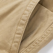 economico Classico-Per uomo Pantaloncini cargo Shorts Pantaloncini Estivi Bottoni Tasca con cerniera Tasche Multiple Semplice Comodità Indossabile Lunghezza al ginocchio All&#039;aperto Sport Quotidiano Moda Casual Nero Blu