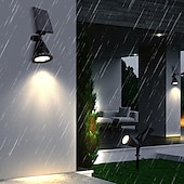 cheap Outdoor Spotlights-Solar Spot Lights Outdoor 2-in-1 Solar Landscape Spotlights Security Lights IP65 Waterproof Wall Lights for Walkway Yard Garden Driveway Pathway Garden 4/7 LED Beads