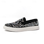 levne Pánské nazouváky a mokasíny-pánské černé slip-on tenisky s cvočky a kamínkovými detaily - módní společenské boty pro taneční akce a speciální příležitosti