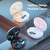 cheap Telephone &amp; Business Headsets-Mini Wireless Earbuds for Small Ear Canals and Side Sleepers Sleep Invisible Headphones Bluetooth Noise Cancelling Waterproof Tiny Wireless Earphones with Charging Case