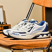 Χαμηλού Κόστους Ανδρικά Sneakers-ανδρικά αθλητικά παπούτσια τρεξίματος λευκά και πορτοκαλί με ελαφρύ πλέγμα – ευέλικτα αθλητικά παπούτσια για μπάσκετ και καθημερινή χρήση