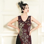billige Tilbehør og mer-1920-tallet Den store Gatsby Flapperpannebånd i 1920-stil Den store Gatsby Fjær Kontor / Bedrift Glitrende glitter Krystall / Rhinstein Kostyme Dame Karneval Valentinsdag Maskerade Festkveldsklær