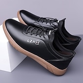 baratos Casual-tênis casual bege com cadarço para homens - calçados confortáveis para o dia a dia para passeios casuais