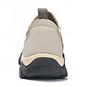 preiswerte Sneaker für Herren-Herren Sneaker Upstream-Schuhe Canyoning Lässig Outdoor PU Leder Netz Atmungsaktiv Bequem Rutschfest Schnürung Schwarz Braun Khaki Sommer Frühling