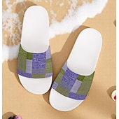 preiswerte Urlaubsandalen-Slide-Sandalen im Patchwork-Design für Herren – lässiger und stylischer Stil für Männer im Strandurlaub, zum Entspannen am Pool und für den Sommeralltag