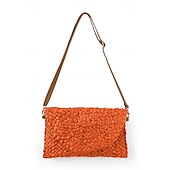 olcso Keresztpántos táskák-női szőtt szalmából készült crossbody táska - boho nyári kuplung állítható vállpánttal strandruhákhoz, üdülőruhákhoz és hétköznapi viseletekhez
