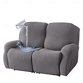 voordelige Fauteuilhoes-waterdichte relaxfauteuilhoezen bordeauxrode tweezitsbank relaxfauteuilhoes stretch 2-zitsbankhoes wasbare stoelhoesbeschermer voor honden huisdier (2 rugleuninghoezen, 2 zittinghoezen, 2