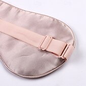 abordables Tenue d&#039;intérieur-Masque oculaire en soie Masque de sommeil anti-lumière en soie de mûrier Masque oculaire en soie avec sangles ajustables