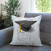 billige Putetrekk-Graduation dekorative kastputer omslag 1PK beste eksamensgave myk firkantet sofa putevar putevar til soverom stue sofa stol