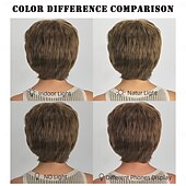 お買い得  古いかつら-人工毛ウィッグ ウェーブ アシメントリー・ヘアカット ディープパーティー 機械製 かつら 10 インチ A1 合成 女性用 クール クラシック 快適 マルチカラー