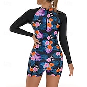 economico Rash Guard – Mute-Per donna Top sottomuta Costume Intero Protezione Solare UV UPF50+ Leggero Manica Lunga Spandex Costume da Bagno costume da bagno Nuoto Surf Spiaggia Sport Acquatici Estate Primavera Autunno