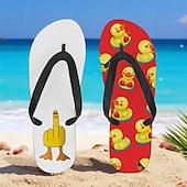 billiga Semester Sandaler-flip flops med anktryck för män – rolig och avslappnad stil för strandpromenader, sommarfester utomhus och slappa vid poolen