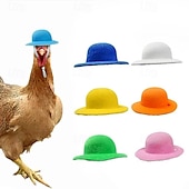 economico Supporto e Cura degli Animali-Cappello da pollo in fibra di poliestere resistente con chiusura a coulisse per la protezione del pollame, adatto a varie razze di polli