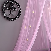 preiswerte Betthimmel &amp; Vorhänge-Prinzessinnenbett Baldachin für Mädchen Fantasy Tüll Mädchenzimmer Dekorationskrone Bettvorhänge - 360° verschlüsseltes Tüllbett Baldachin zur Abdeckung wiegendes Bett