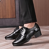 abordables Chaussures de danse-Homme Brogue Brogue Danse Disco Cuir PU Respirant Confortable Antidérapant À lacets Noir / blanc Noir Marron Automne Hiver
