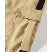 economico Classico-Per uomo Pantaloncini cargo Shorts Pantaloncini Estivi Coulisse Elastico in vita Multi-tasche Semplice Comodità Indossabile Lunghezza al ginocchio All&#039;aperto Sport Quotidiano Moda Casual Nero Cachi