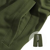 preiswerte Shorts-Herren Sportliche Shorts Sweat-Shorts Shorts Sommershorts Tasche Kordelzug Elastischer Bund Einfach Komfort Atmungsaktiv Kurz Outdoor Sport Klassisch Lässig Schwarz Armeegrün