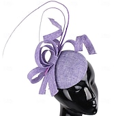 tanie Fascynatory i kapelusze-Nakrycie głowy Sinamay Ślub Wieczorna impreza Elegancja Ślub Z Kwiat Winieta Nakrycia Głowy