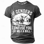 abordables T-shirts amusants pour hommes-Homme Argot drôle T-shirt Manche Courte T-shirt Impression 3D Col ras du cou Chemise Mode Quotidien Occasionnel Rue Occasionnel Quotidien Rouge Bleu Vert Été Printemps Toutes saisons Vêtement Tenue S