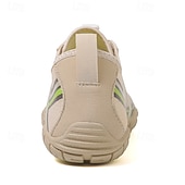 abordables Zapatillas Informales-Hombre Zapatillas de deporte zapatos descalzos Antideslizantes Barranquismo Casual Cuero PU Malla Transpirable Cómodo Antideslizante Cordones Negro / Rojo Negro Azul Real Verano Primavera