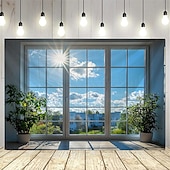 cheap Landscape Tapestry-Beautiful natural scenery outside the window Hanging Tapestry Wall Art Large Tapestry Mural Decor Photograph Backdrop Blanket Curtain Home Bedroom Living Room Decoration