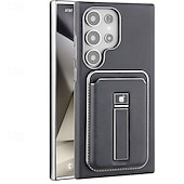 preiswerte Samsung-Handyhülle-Handy Hülle Handyhüllen Für Apple AirTag S25 S25 Plus S25 Ultra S24 Ultra S24 Plus S24 S23 Ultra Rückseite Magnetische Adsorption Mit Ständer Magnetisch Unterstützt kabelloses Laden Retro PC PU-Leder