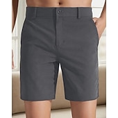 economico pantaloncini da lavoro-Per uomo Shorts eleganti Shorts da Lavoro Pantaloncini da golf Tasca Semplice Comodità Traspirante Lunghezza al ginocchio All'aperto Affari Sport Casual Blu Cachi