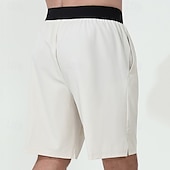 preiswerte Laufshorts-Herren Laufshorts Sommer Außen Normale Passform Atmungsaktiv Schnelltrocknend Shorts Elastischer Bund Schwarz Hellgrau Laufen Jagd Klettern S M L XL XXL