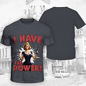 お買い得  トップス-Ｔシャツ(21) レトロポスター レトロガール グラフィック柄 用途 男性用 成人 マスカレード 3Dプリント バケーション パーティー