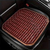 abordables Fundas de asiento para coche-Cojín de bambú para asiento de coche transpirable &amp;Cojín de asiento para exteriores cómodo y de material no textil, de ajuste universal, ideal para el verano.