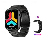 abordables Montres connectées-QX7 Montre intelligente 1.85 pouce Smartwatch Montre Connectée Bluetooth Rappel sédentaire Réveil Calendrier Compatible avec Smartphone Femmes Hommes Rappel de Message Podomètre Cadran de montre