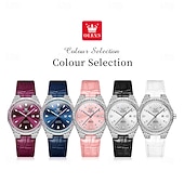 cheap Quartz Watches-OLEVS 5606 Mother's Day Gift for Women's Watch Luxury Original Quartz Watch Waterproof Luminous Diamond Watch Fashion Elegant
