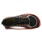 abordables Zapatillas Informales-Hombre Zapatillas de deporte zapatos descalzos Antideslizantes Barranquismo Casual Cuero PU Malla Transpirable Cómodo Antideslizante Cordones Negro / Rojo Negro Azul Real Verano Primavera