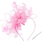 economico Fascinatori &amp; Cappelli-Elegante Derby Copricapo affascinante Gentildonna Costume Per donna Carnevale Feste Derby Ricevimento di matrimonio Adulti Fascinator Primavera &amp; Estate