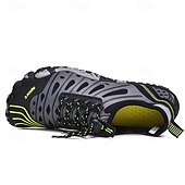 preiswerte Sneaker für Herren-Herren Sneaker Barfußschuhe Upstream-Schuhe Canyoning PU Leder Netz Bequem Rutschfest Atmungsaktiv Schnürung Rot + Grau Blau Grau Sommer Frühling