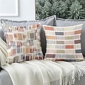 baratos Fronhas de Almofadas de Decoração-Capa de Almofadas Decorativas Geométricas 1PC Capa de Almofada Quadrada Macia para Sofá de Quarto Sala de Estar