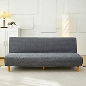 economico Copertura del divano futon-Copridivano letto senza braccioli in tessuto jacquard, copridivano elasticizzato, copridivano elastico per panca