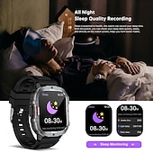 abordables Montres connectées-696 C30PRO Montre intelligente 2.19 pouce Smartwatch Montre Connectée Bluetooth Podomètre Rappel d&#039;appel Moniteur de Sommeil Compatible avec Android iOS Hommes Appels Mains Libres Rappel de Message