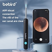 Недорогие Индивидуальная защита-Инструмент для удаления ушной серы bebird r1 - очиститель ушного канала с камерой, 1080p earscope, инструмент для удаления ушной серы с различными сменными насадками, камера с 6-светодиодной