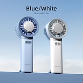 お買い得  携帯扇風機-アイス冷却プレート付きミニハンドヘルドファン、ターボ静音モーター、3段階、1800mAh USB充電式、ポータブルデスクトップ＆ポケットファン、夏の旅行オフィス屋外用