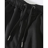 economico Classico-Per uomo Pantaloncini cargo Shorts Pantaloncini Estivi Coulisse Elastico in vita Multi-tasche Semplice Comodità Indossabile Lunghezza al ginocchio All&#039;aperto Sport Quotidiano Moda Casual Nero Cachi