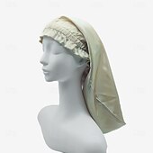 abordables sombreros caseros-Diadema larga de seda banda elástica Para dormir con cabello largo transpirable A prueba de viento Cálido sombrero elástico de seda de morera