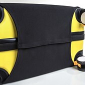 abordables almacenamiento de equipaje y viajes-Funda protectora para equipaje, funda elástica duradera de color sólido para maleta de viaje, funda de dacrón plegable lavable y a prueba de polvo para equipaje de mano. &amp;equipaje facturado