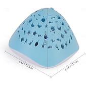 abordables Éclairage subaquatique-Lampes solaires sous-marines flottantes pour piscine, avec changement de couleur RVB, rechargeables, motif poisson, éclairage extérieur IP67 avec 6 modes d&#039;éclairage pour piscine creusée, jacuzzi,