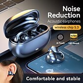 economico Cuffie TWS wireless-Cuffie true wireless m55 TWS auricolari con gancio per orecchio Bluetooth 5.3 con custodia di ricarica lunga durata della batteria per fitness