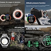 billiga Smarta klockor-696 DK69 Smart Watch 1,85 Bluetooth Fitness Tracker med temperaturmonitor kamera samtals påminnelse Android iOS kompatibel