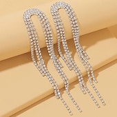 abordables Boucles d&#039;oreilles-Femmes Boucles d&#039;oreilles pendantes Boucles d&#039;oreilles Frange à pompons Joie Des boucles d&#039;oreilles Bijoux Argent / Dorée Pour Mariage Quotidien Fiançailles Bal de promo Festival