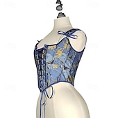 olcso Fűzők-Retró Középkori Reneszánsz Fűző Prsluk Bustier Jelmez Női Kelta Fantasy Mindszentek napja Farsang Álarcos mulatság Parti Alkalmi / Napi LARP Felnőttek Fűző
